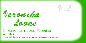 veronika lovas business card